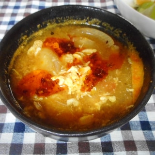 玉ねぎのサンラータンスープ